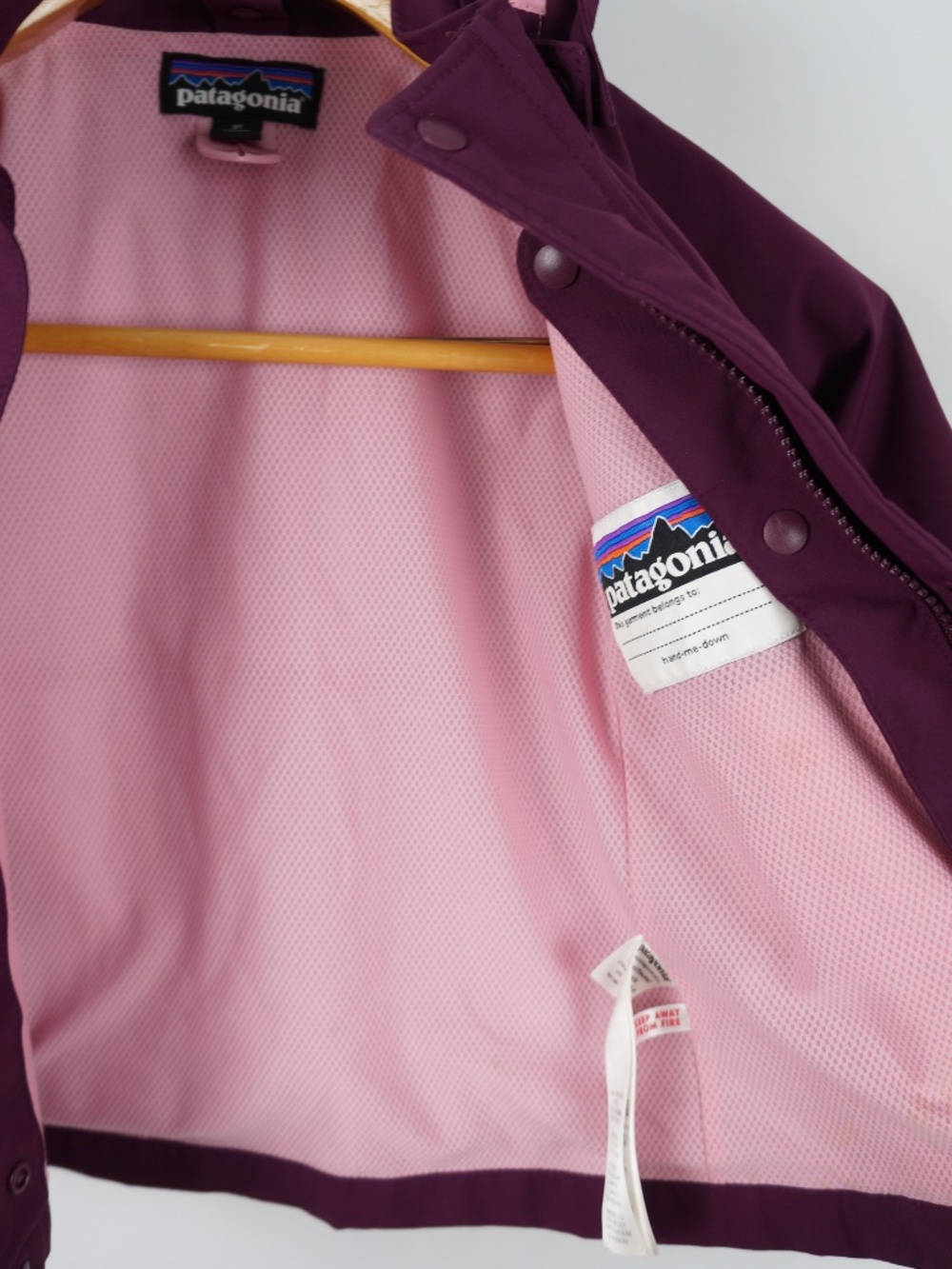 Patagonia Baby All Seasons 3-in-1 Jacket* With Hood, Outer Shell Only, Girls 3T - Picture 4 of 6